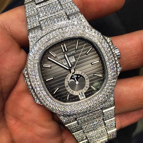 replica patek philippe iced out watches|patek philippe iced out.